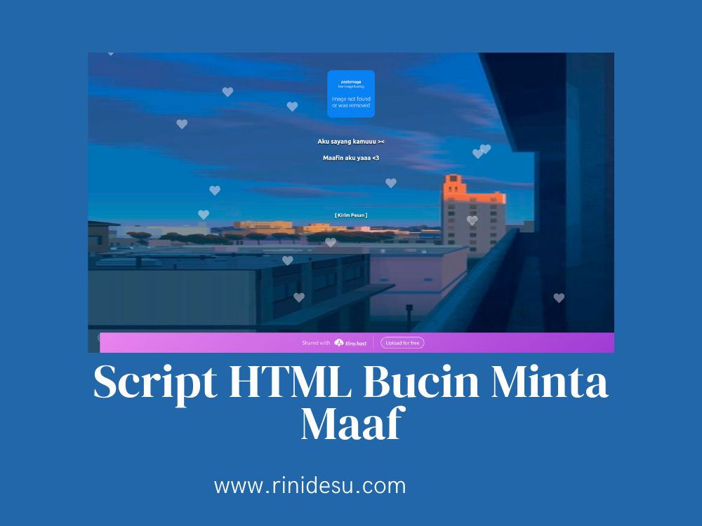 Script HTML Bucin Minta Maaf